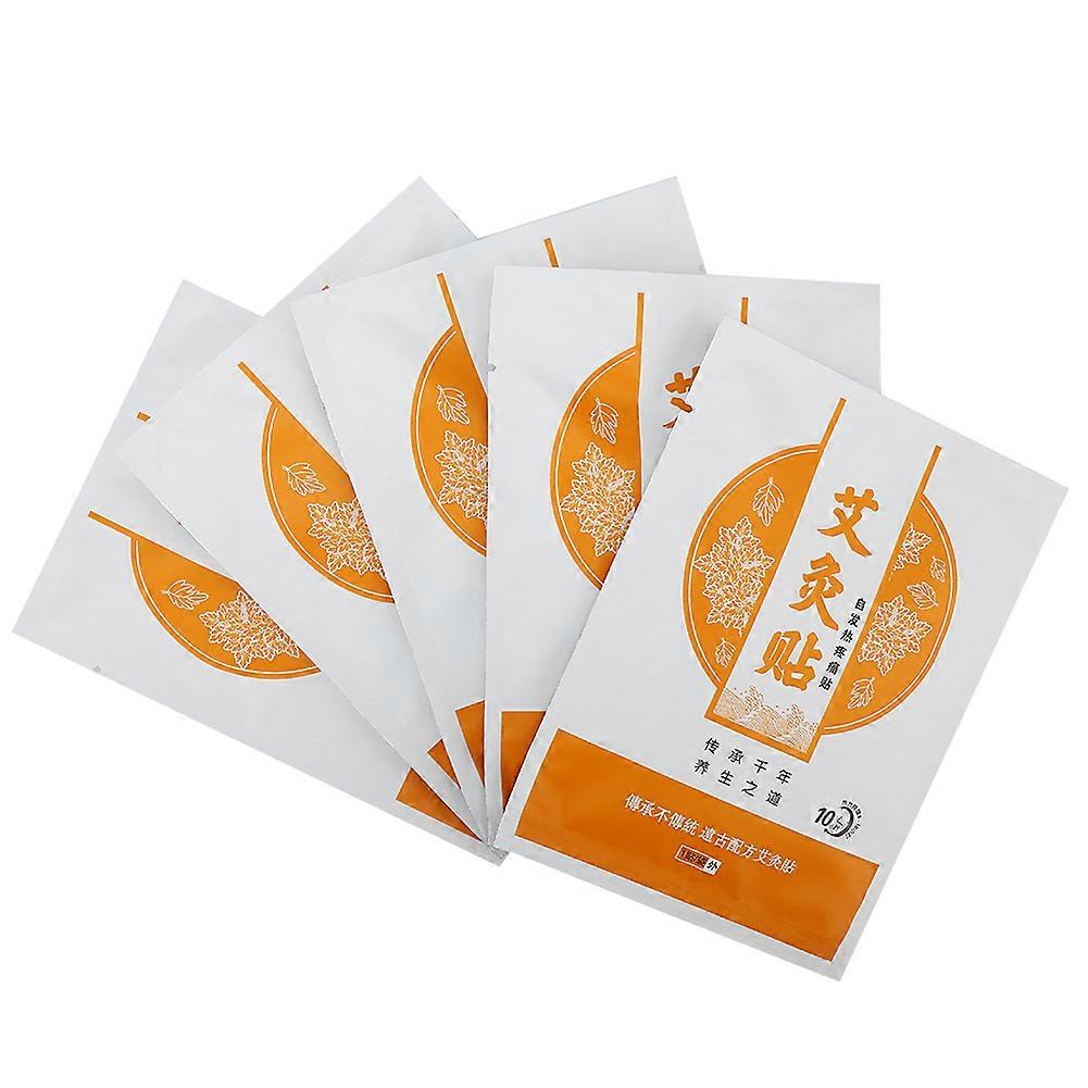 5pcs Self Heating Wormwood Patches Stickers Moxibustion Patches Pain Relief Health Care