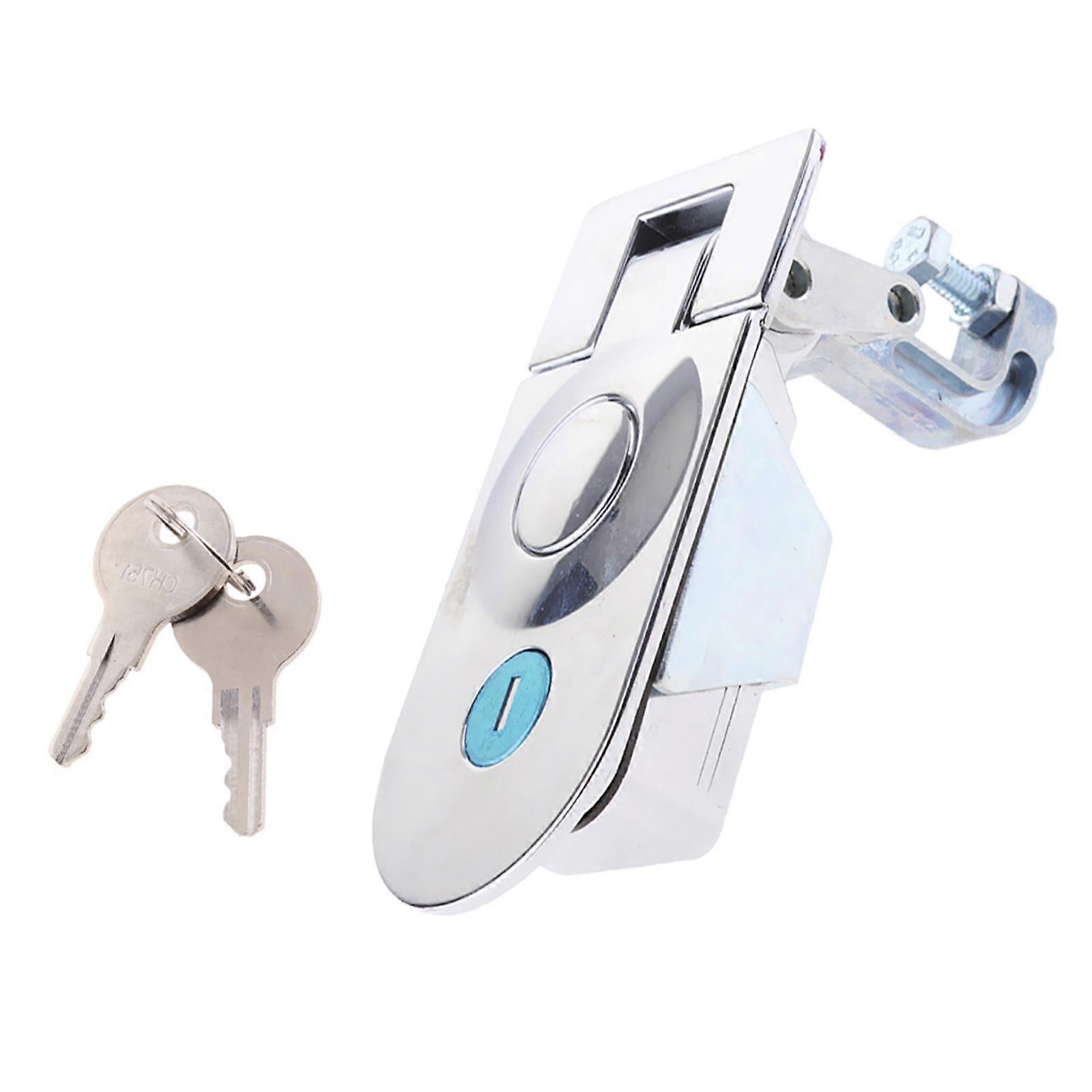 Compression Chrome Flush Mount Push Locks Latch Tool Box Camper Trailer