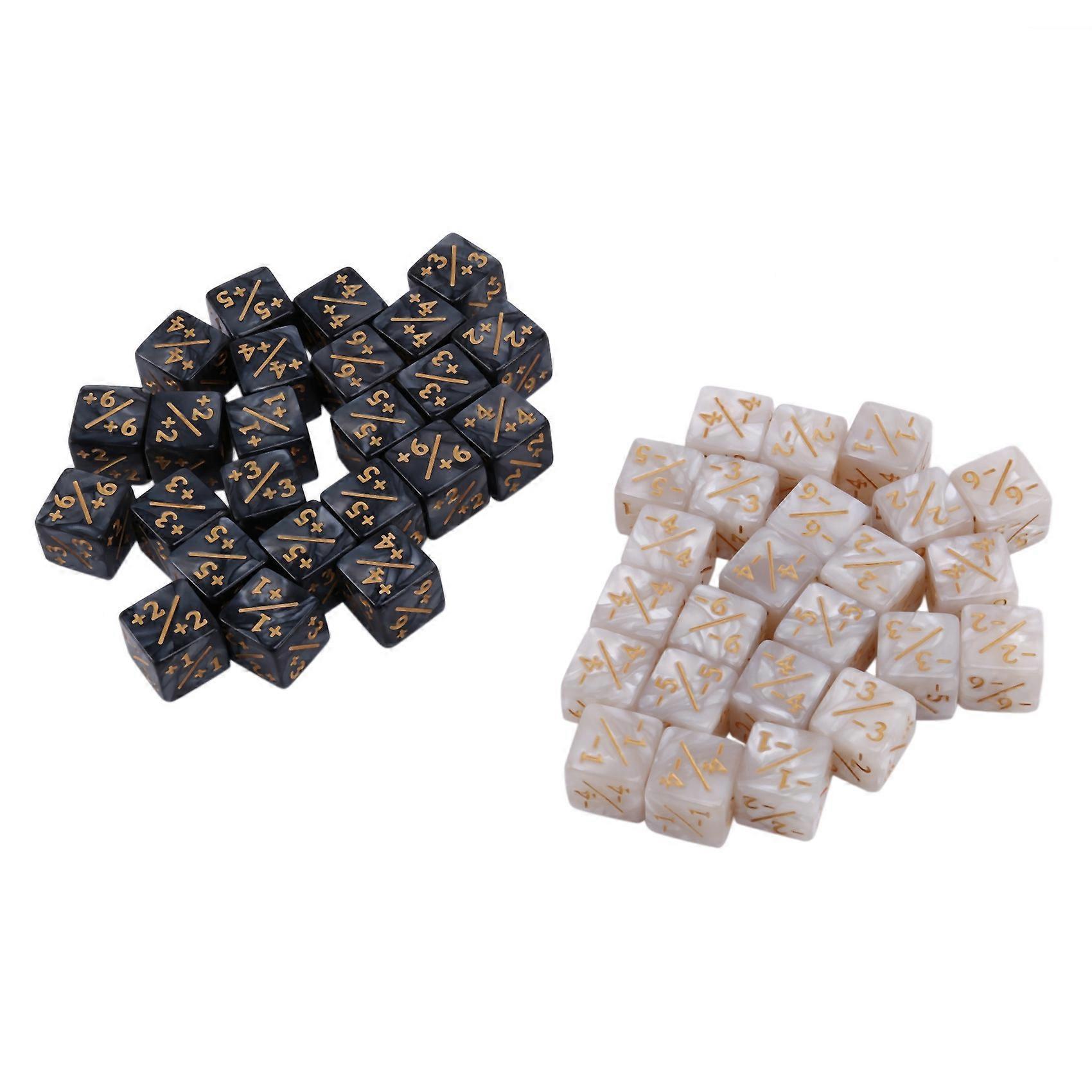 48 Pieces 16mm Dice Counters Token Dice Loyalty Dice D6 Dice Cube for ,CCG,Card Gamings