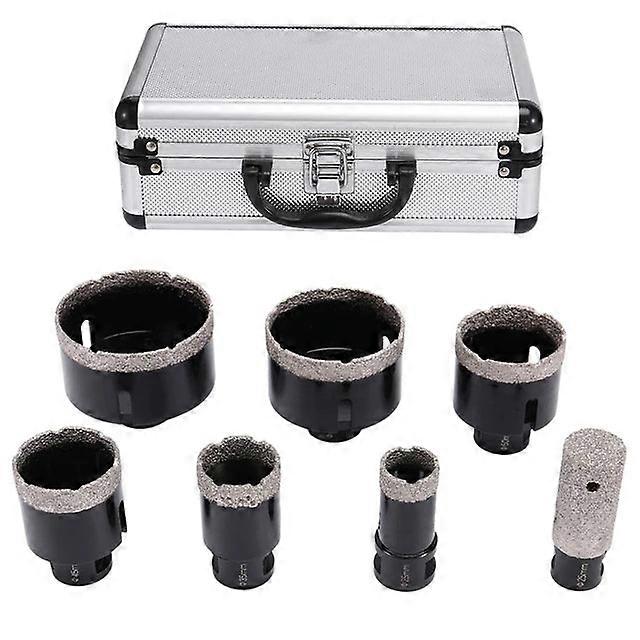M14 Dia Set Tiles Glass 25/35/45/50/65/75mm With 25mm Finger Bits, Tile Drill For Angle Grinder