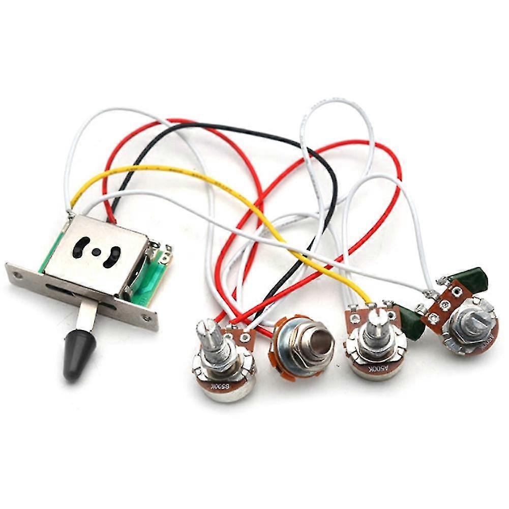 5-Way 500K Pots Knobs Wiring Harness Pickup for Strat Guitar Accessories