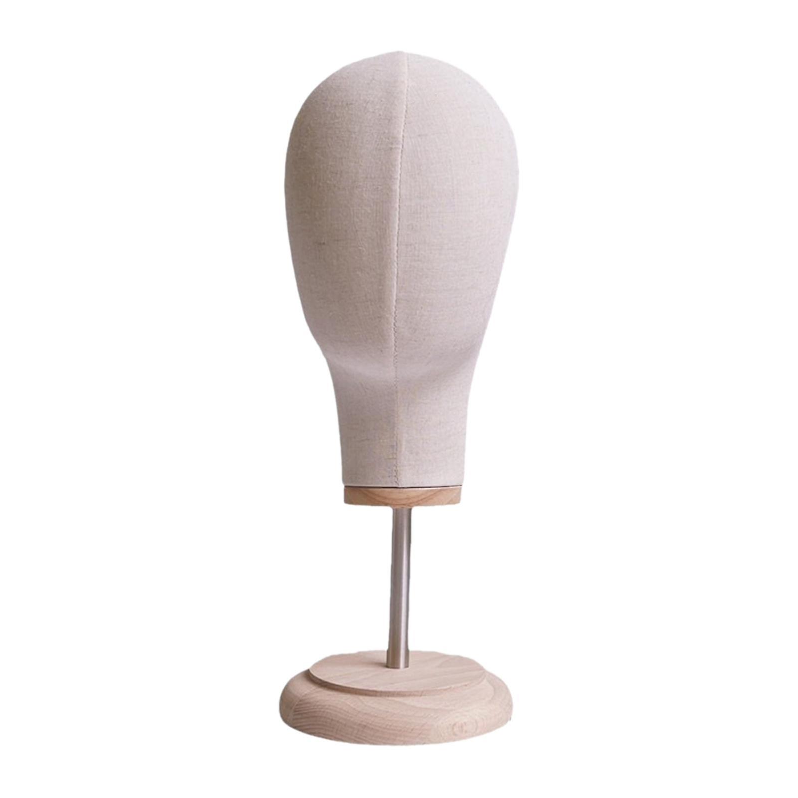 Mannequin Head Model Wig Hat Display Holder for Shopping Mall Styling Drying Beige
