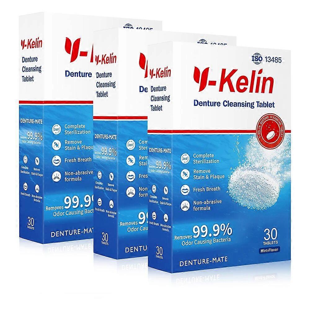 義歯の洗浄のタブレット30/60/90タブの洗剤の丸薬白くなるプラークの抗菌を取除いて下さい