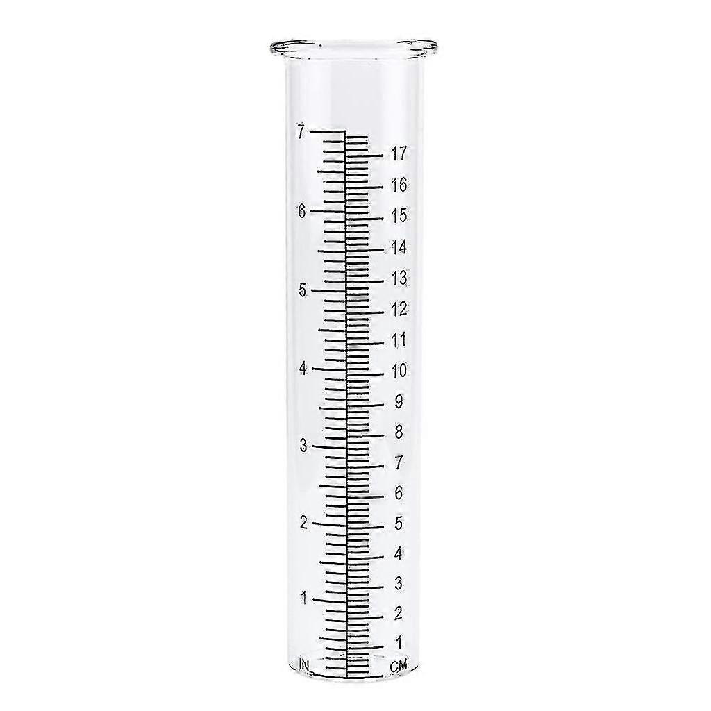 High-performance Rain Gauge Replacement Tube Glass Water Measuremnet Tool Fitting For Yard Garden And Outdoor Home