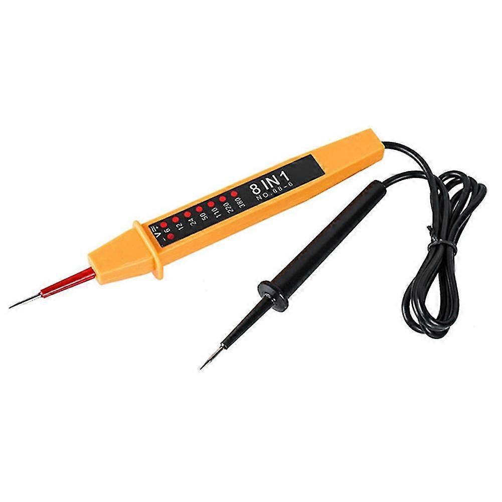 8 in 1 Tester Voltage AC DC 6-380V Auto Electrical Pen Detector with LED Light for Electrician Test
