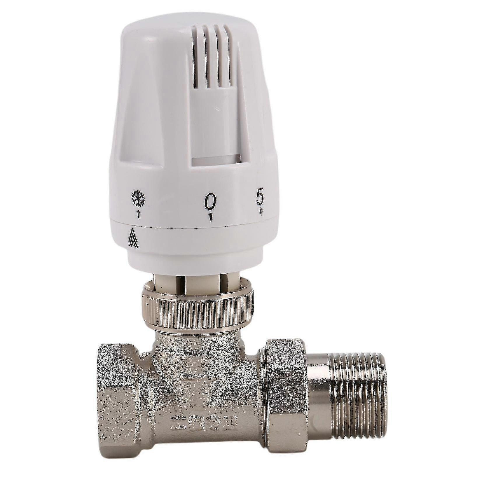 3/4inch Brass Thermostatic Radiator Valve Straight Type Dn20 Automatic Temperature Control Valve