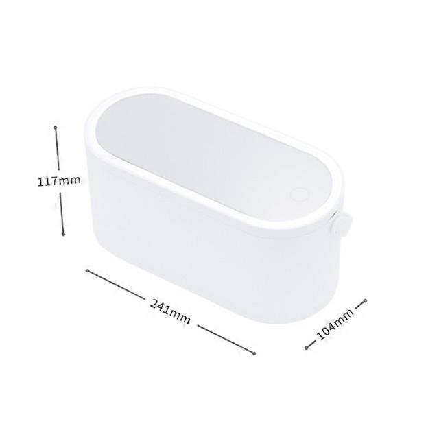 Make-up Organizer Box met LED Light Mirror Draagbare Reizen Make-up Cosmetica Organizer Touch Light Opslag Make-up Case