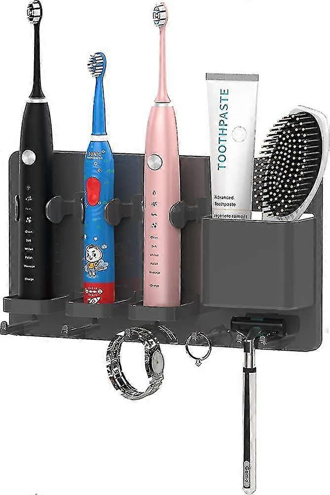 Sähköinen hammasharjanpidikkeen seinäpidike kylpyhuoneen käsisuihkun valkoiseen säilytykseen
