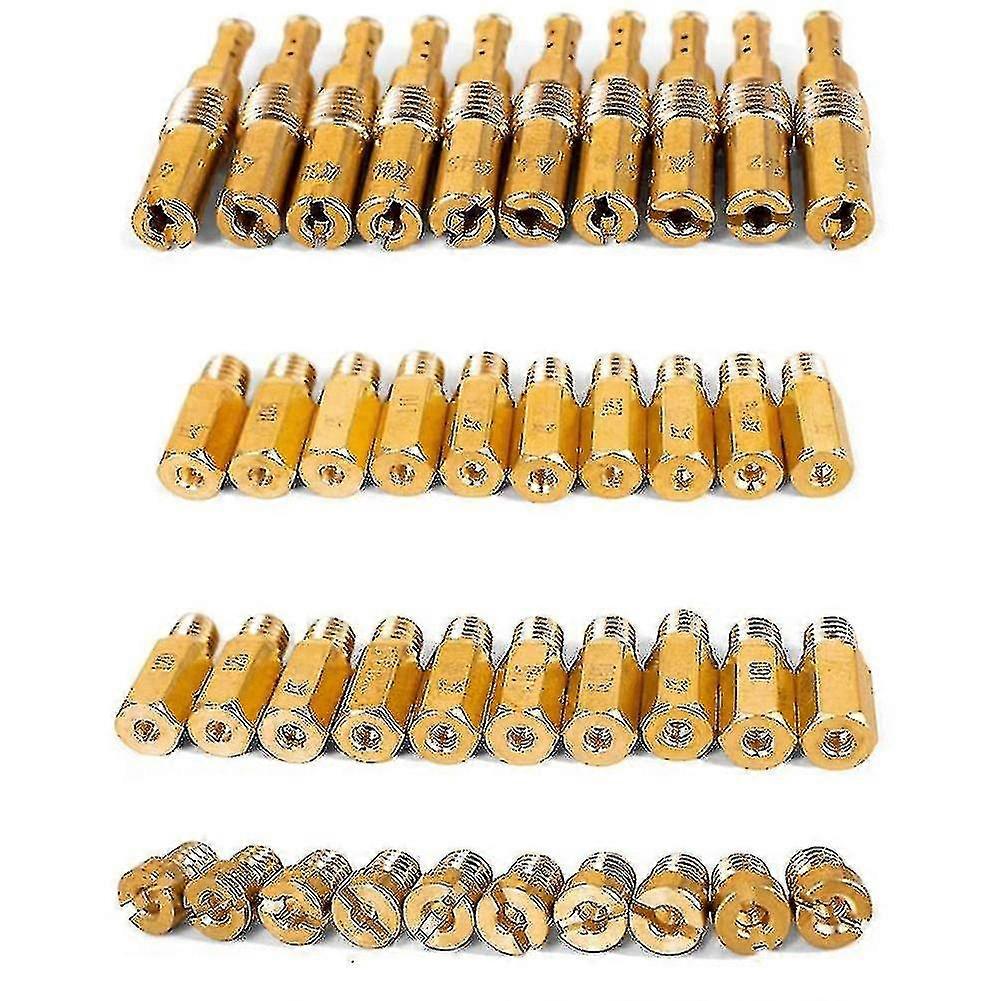 30pcsキャブレターメインジェットとPwkケーヒンのための10pcs遅いパイロットジェット