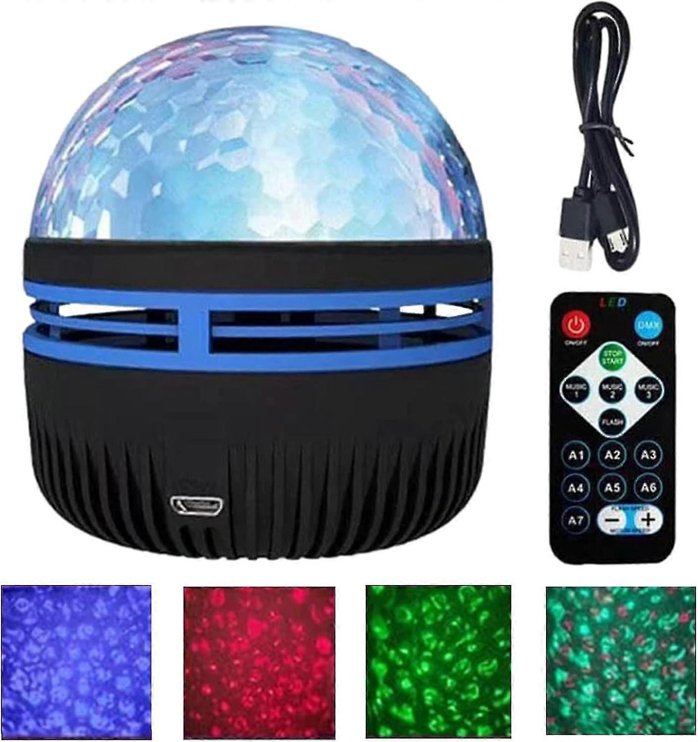 2 in 1 Northern Lights and Ocean Waves Projector, Northern Lights Lamp Northern Lights Projector with Remote Control, LED Ocean Galaxy ProjectorWater