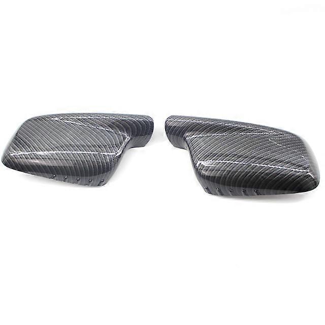 Rearview Mirror Cover Cap Carbon Fiber / Black For BMW E46 E65 E66 E67 2001 2002 2003 2004 2005 2006 760Li 730Li 740Li