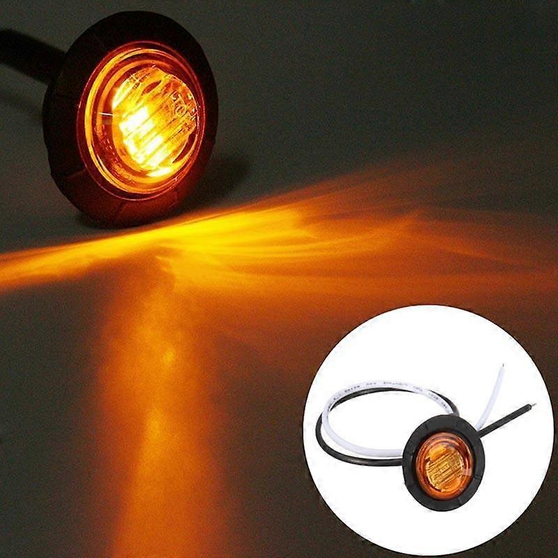 5/10pcs Round Side Marker Lights Led Car Truck Trailer Bus Brake Light External Lamp Warning Lamp Indicator Lighting