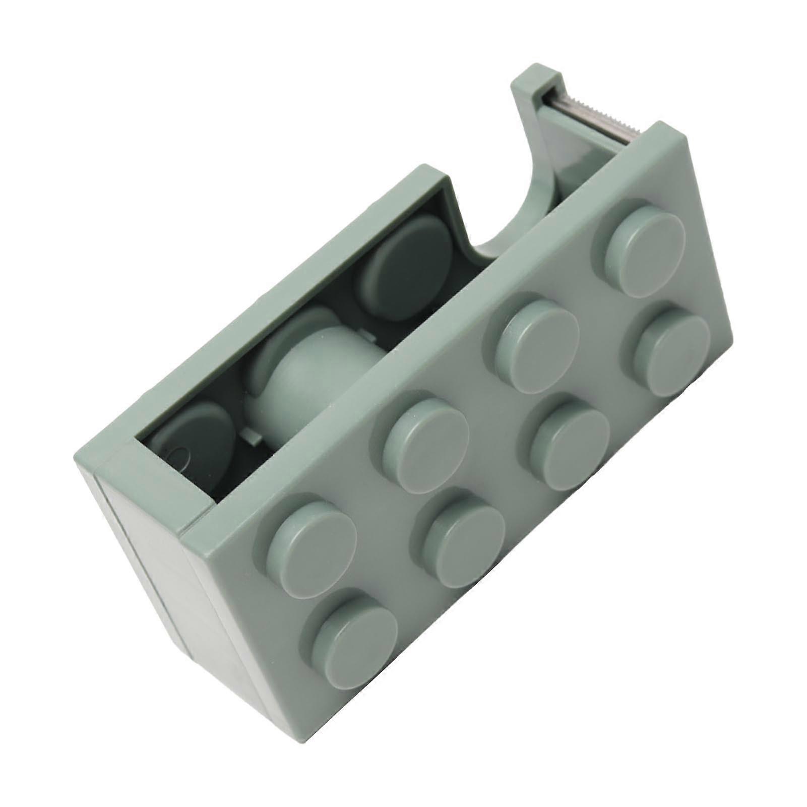 Mini Building Block Shape Tape Dispenser for School Office - Easy Cutting PP Material