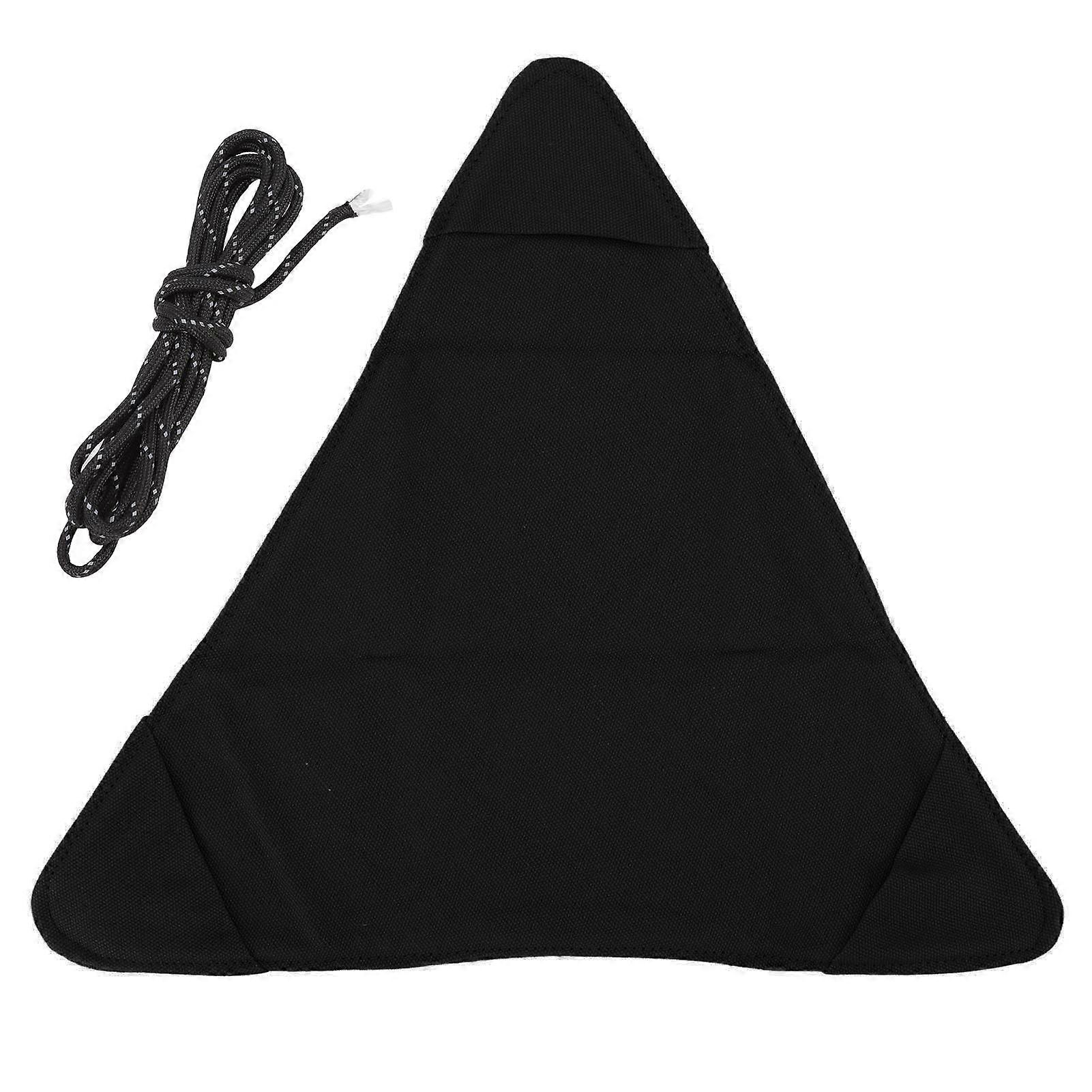 Black Canvas Foldable Portable Triangle Camping Stool Handcraft Anti-Scratch Fishing Tripod Stool