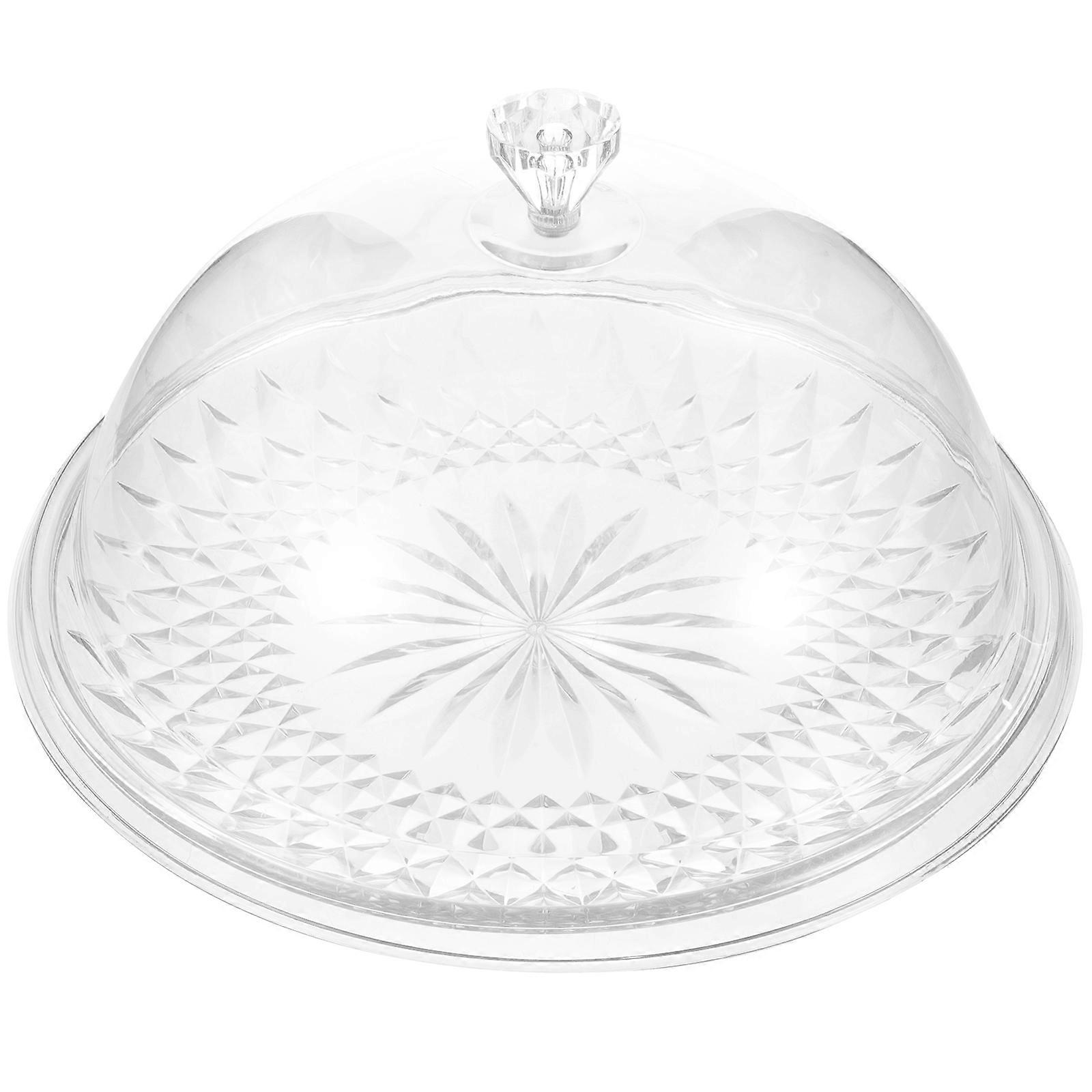 Round Cake Tray with Dome Clear Cake Display Tray Dessert Serving Tray Cake Plate