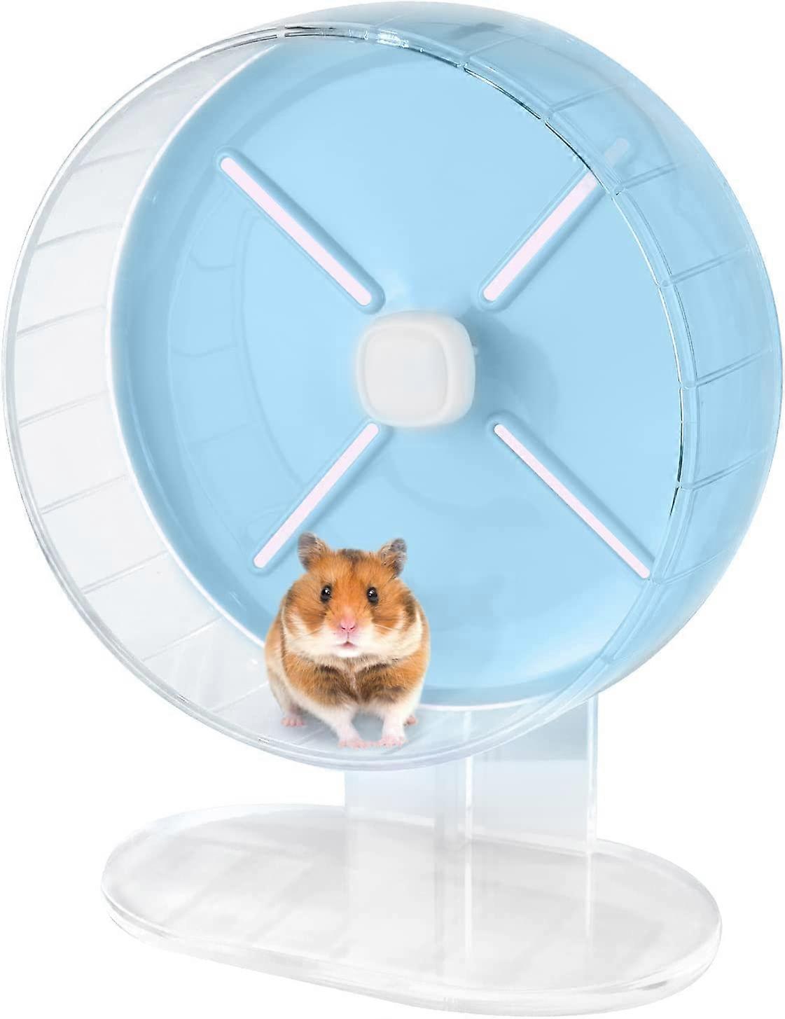 Hamster Loopwiel Speelgoed Roller Silent Bracket 20cm (Blauw) 1 Stuk