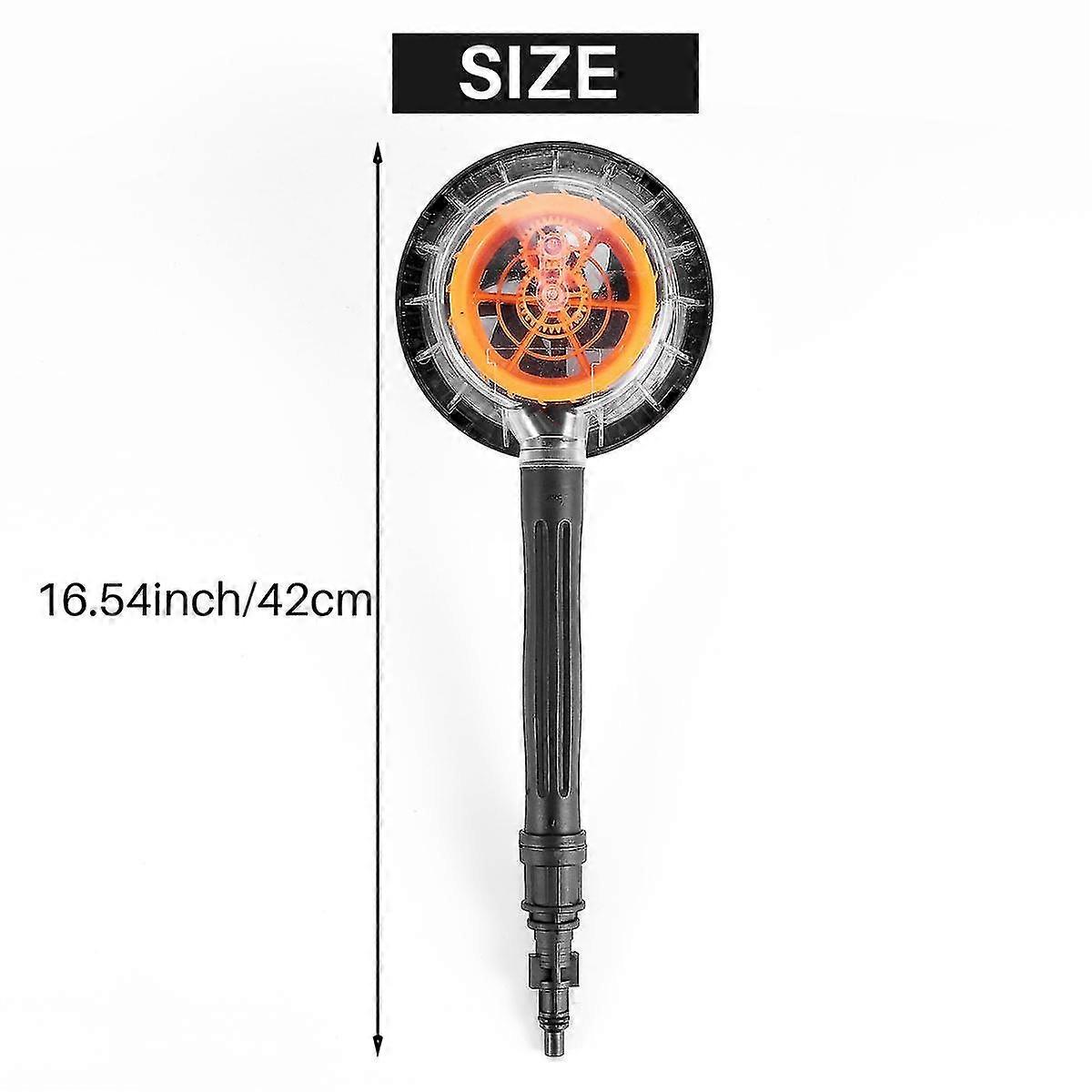Car Rotating Round High Pressure Water- Cleaning Car Wash Brush For