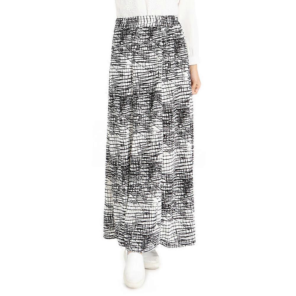 Muslim Lange Büste Rock Schrägmuster Bubble Flax