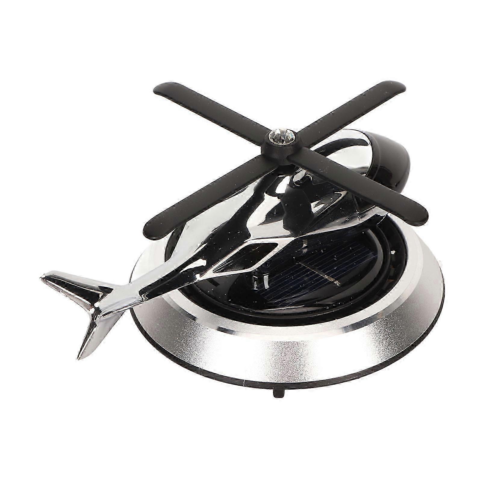 Car Air Fresheners with Solar Rotating Design for Stress Relief and Odor Purification - Helicopter Decoration for Office or Bar