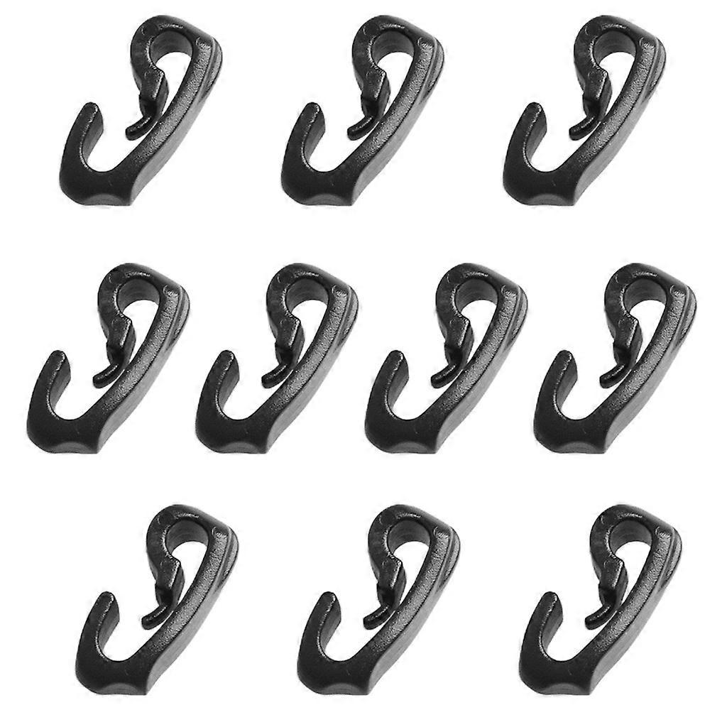 10pcs Camping Accessories Camping Fixed Canopy Tools Plastic Tent Hooks Black