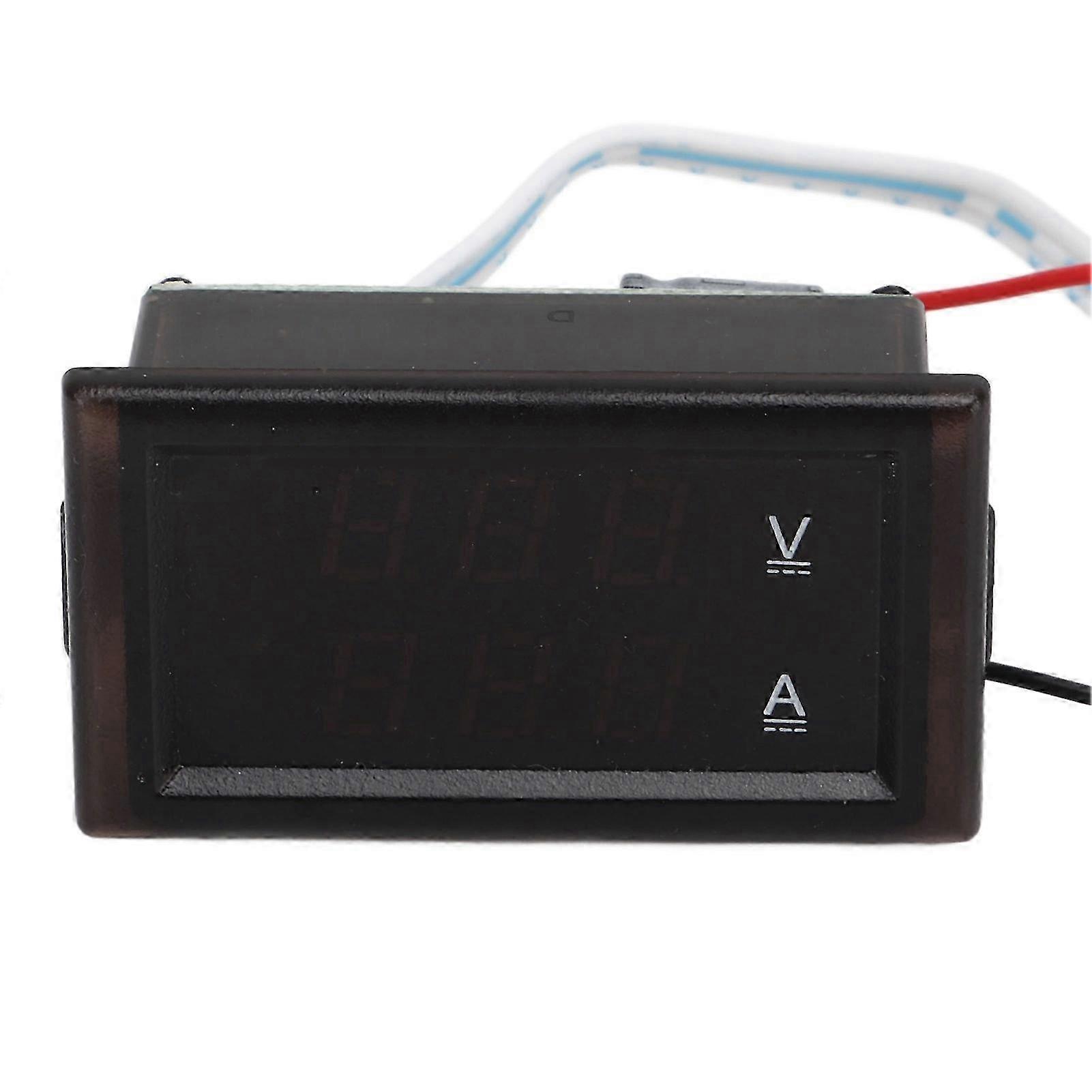 Hall DC Digital Display Ammeter Working Voltage 430V Dual LED Display Current Voltmeter Panel