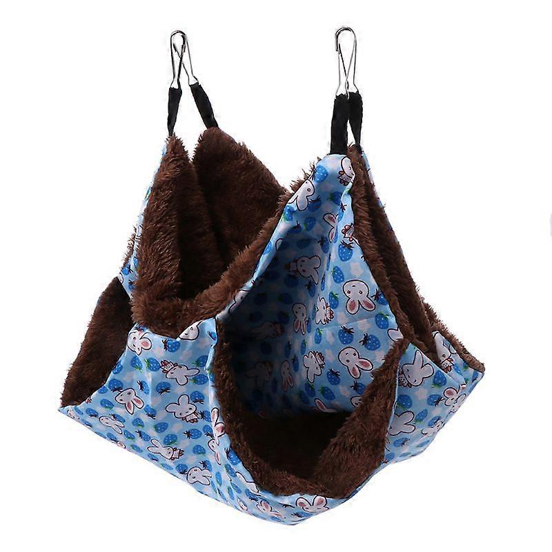 Double-Layer Hamster Hammock Cage Glider Bed Warm Hanging for Resting Playing