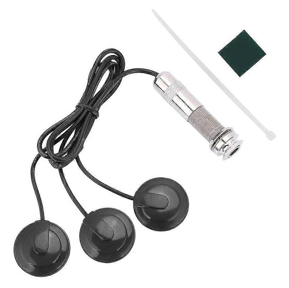 Guitar Pickup 3x Piezo Pickup Transducer for Acoustic Guitar Ukulele Mandolin Instruments