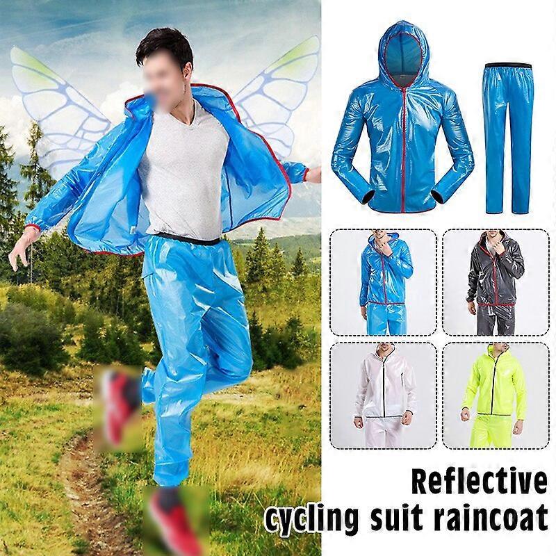 Ensemble Veste + Pantalon Imperméable Réfléchissant Vélo - VTT, Running, Sport Outdoor | Unisexe