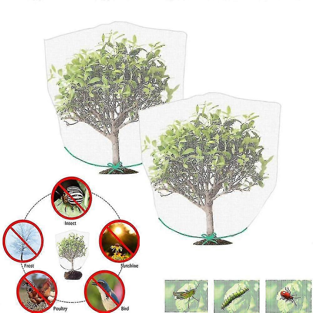 Plant Insect-proof Nets (1.2m*1.4m)(2 Pcs, Green)