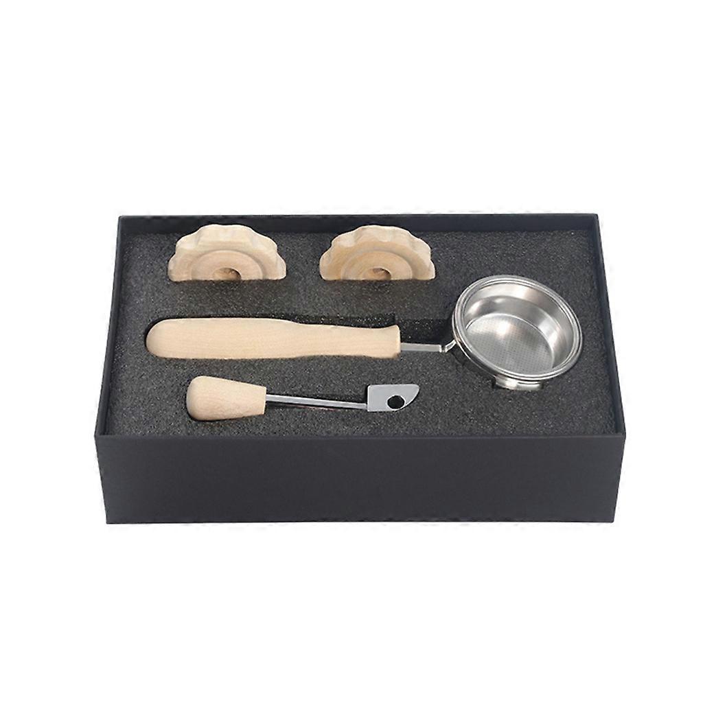 Bottomless Portafilter Professional Espresso Machine Wood Handle Filter Basket