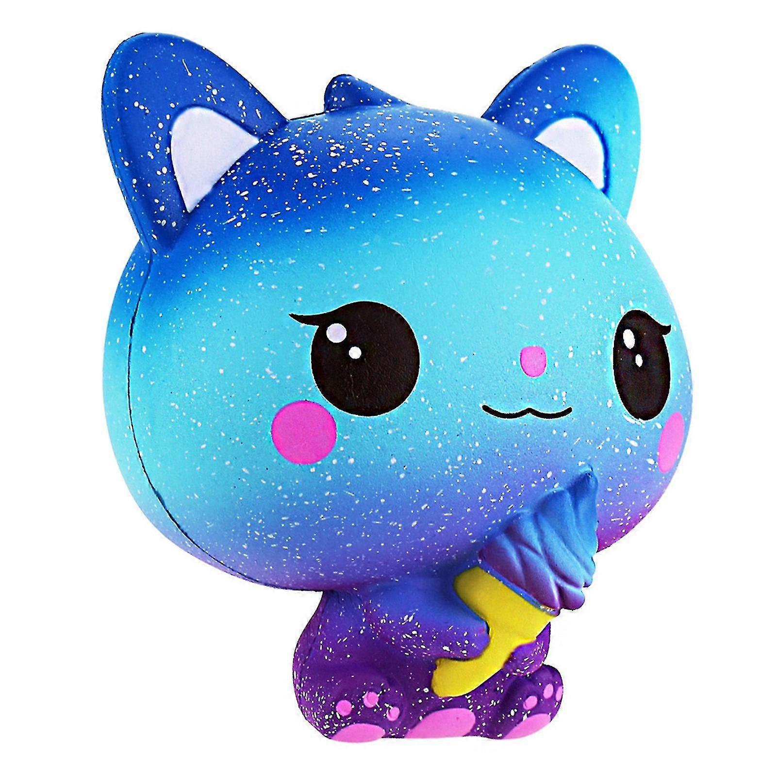 Squeeze Toy Flexible Relieve Stress Multi-color Squishy Cat Decompression Toy Kids Toy