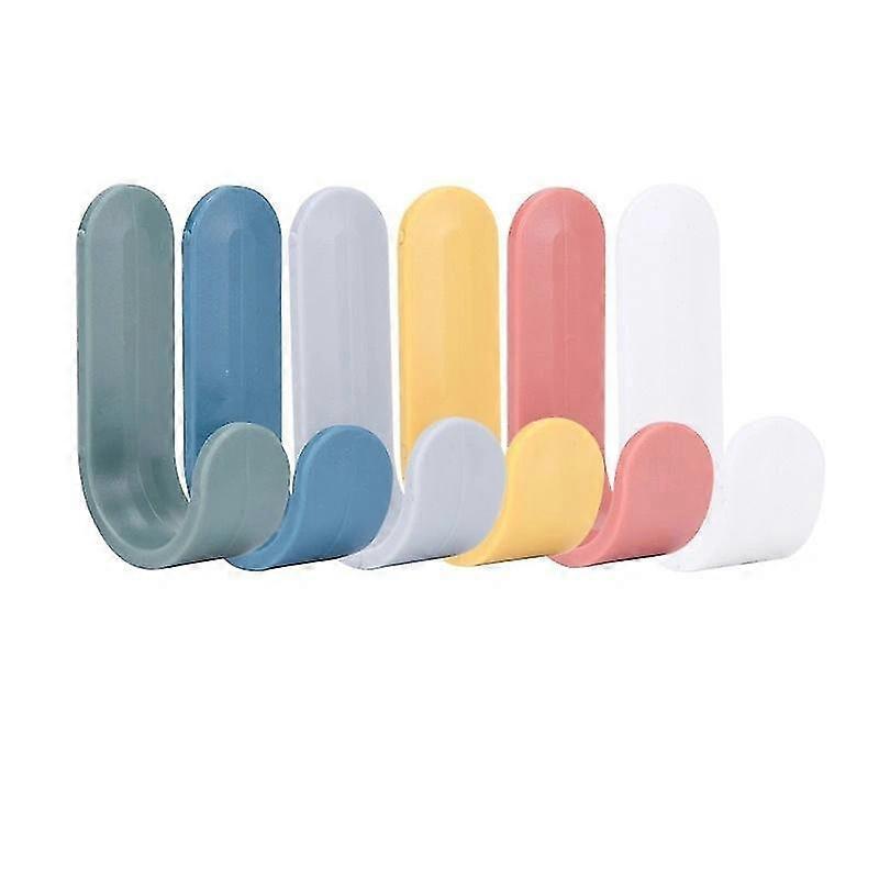 KINZON 6 Pieces Wall Hooks Wall Hooks, Self Adhesive Wall Hooks