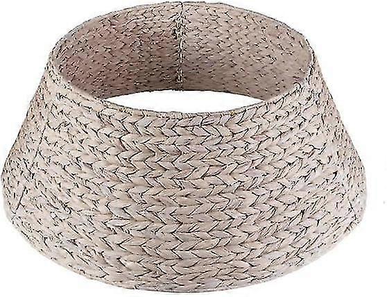 Κολάρο Χριστουγεννιάτικου Δέντρου/Φούστα Χριστουγεννιάτικου Δέντρου Σε Υάκινθο Νερού Φυσικού Χρώματος - 60 Cm