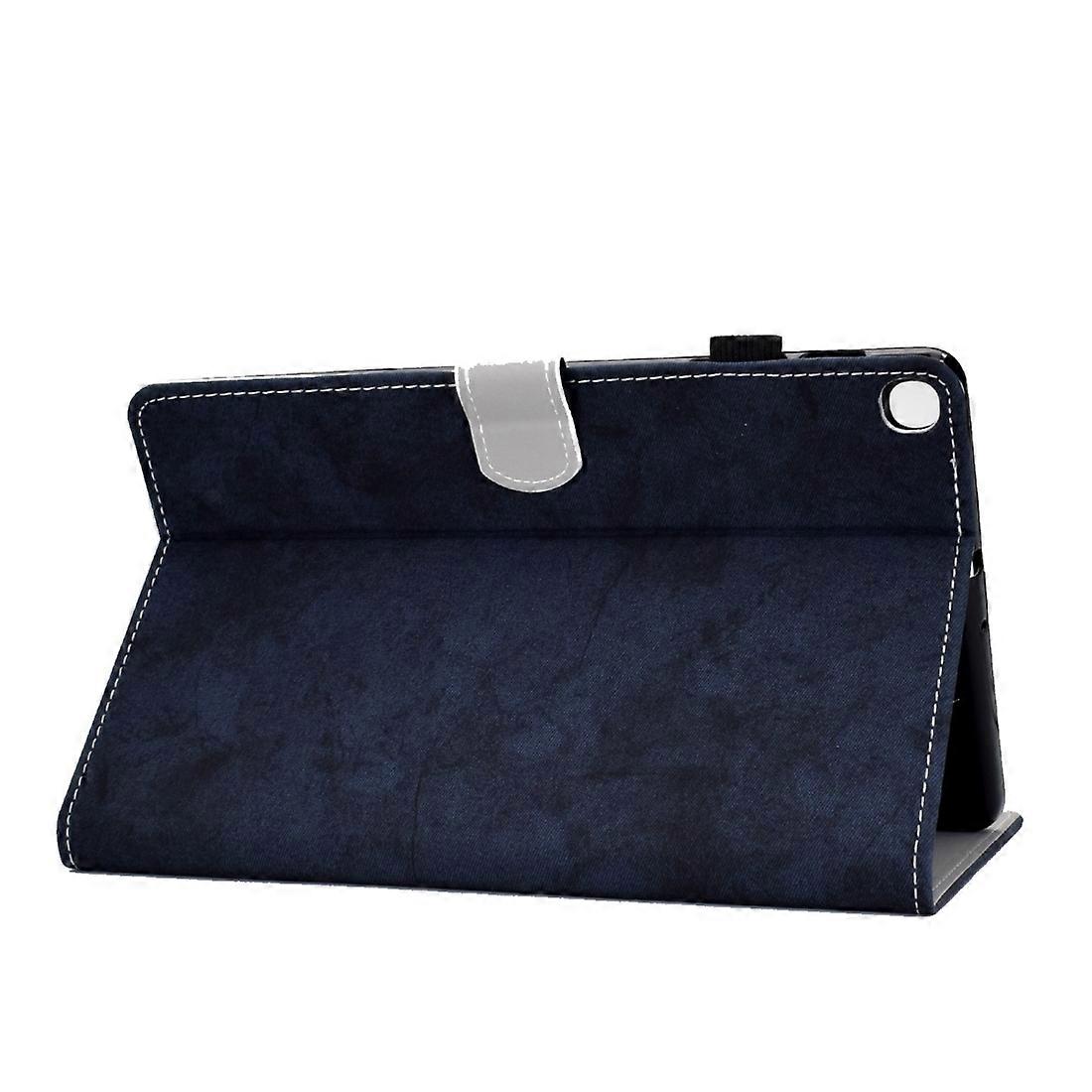 For Galaxy Tab S6 Lite sytråd lærveske