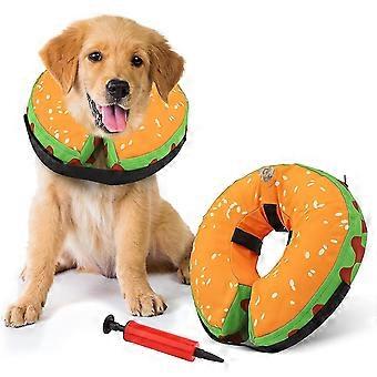 Recovery Collar For Dogs & Cat, Adjustable Protective Inflatable Dog Recovery Cone Collar After Surgery