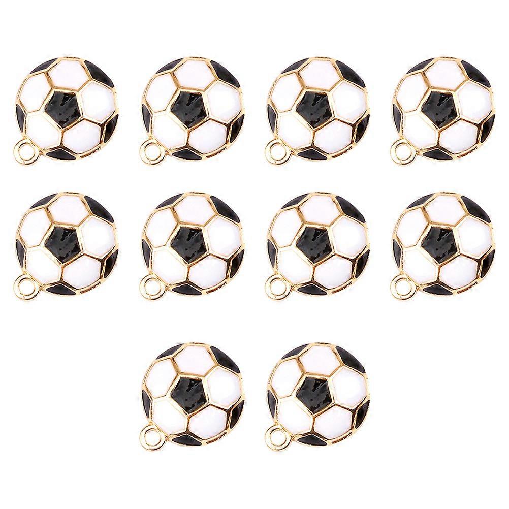 10pcs DIY ποδόσφαιρο Charms κράμα μπάλα παιχνίδια αθλητικό ποδόσφαιρο μενταγιόν κοσμήματα Ευρήματα