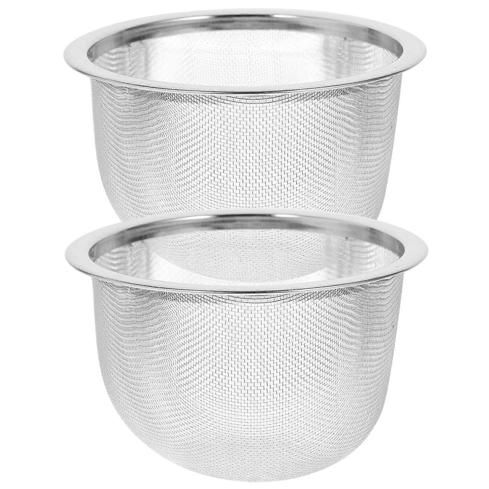 2pcs Stainless Steel Tea Strainer Insert Tea Infuser Tea Pot Accessories Tea Filter Mesh
