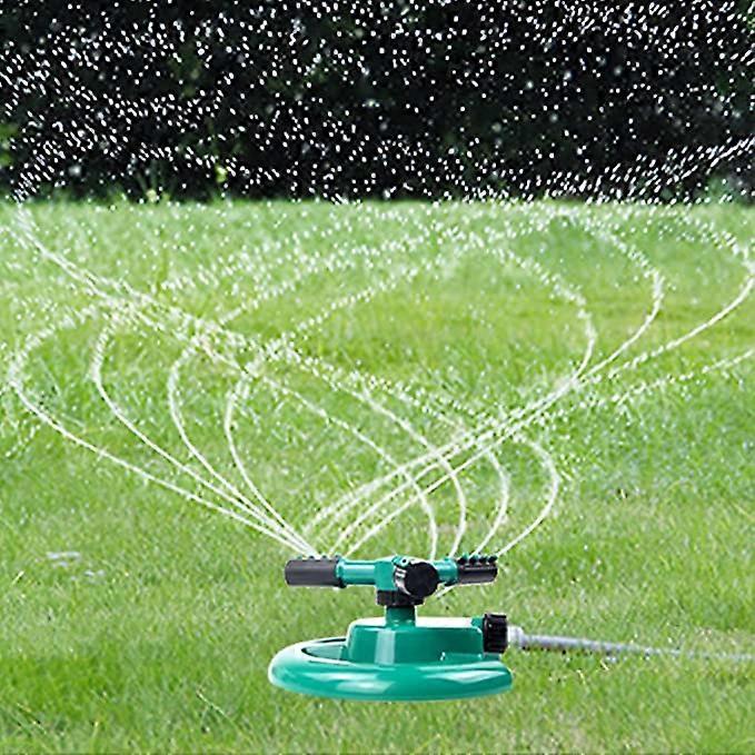 Garden Sprinkler, Automatic 360 Rotating Lawn Sprinkler, Large Area Coverage Water Sprinklers for Lawns and Gardens, Adjustable Rotating Sprinkler