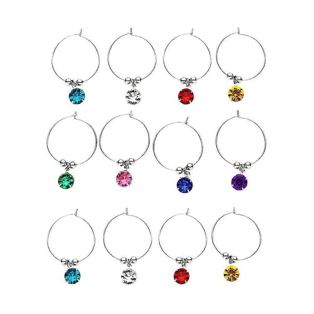 16 Pcs Glass Tumblers Glass Tags For Drinks Wine Charms Glasses Wine Glass Tags Champagnes Glass Charms Wine Glass Rings