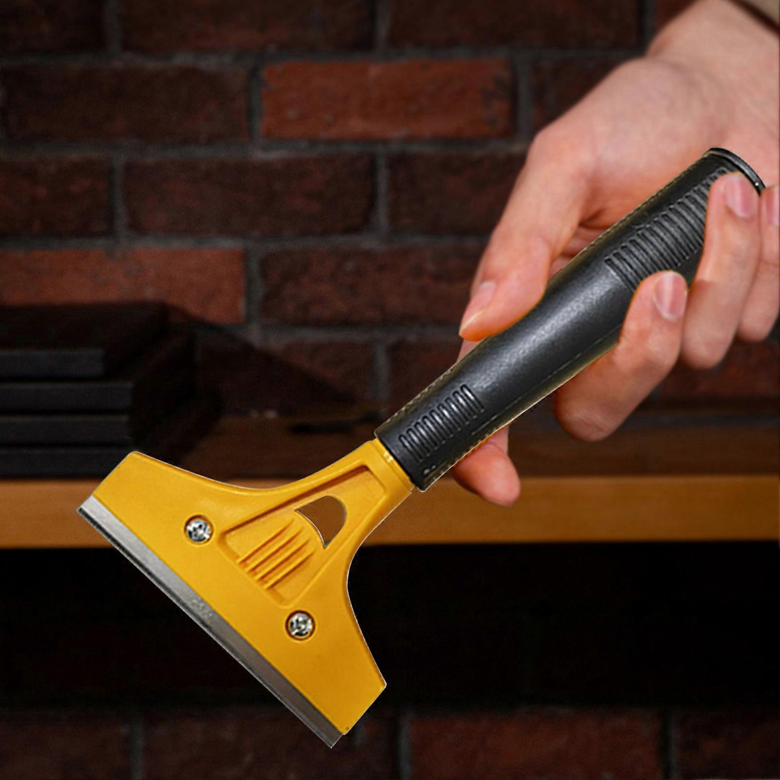 Tile Scraper Replaceable Blade Detachable Anti-slip Traceless Labor-saving Furnish Ergonomic Grip Beautiful Seam Tile Spatula for Wall Mengxi