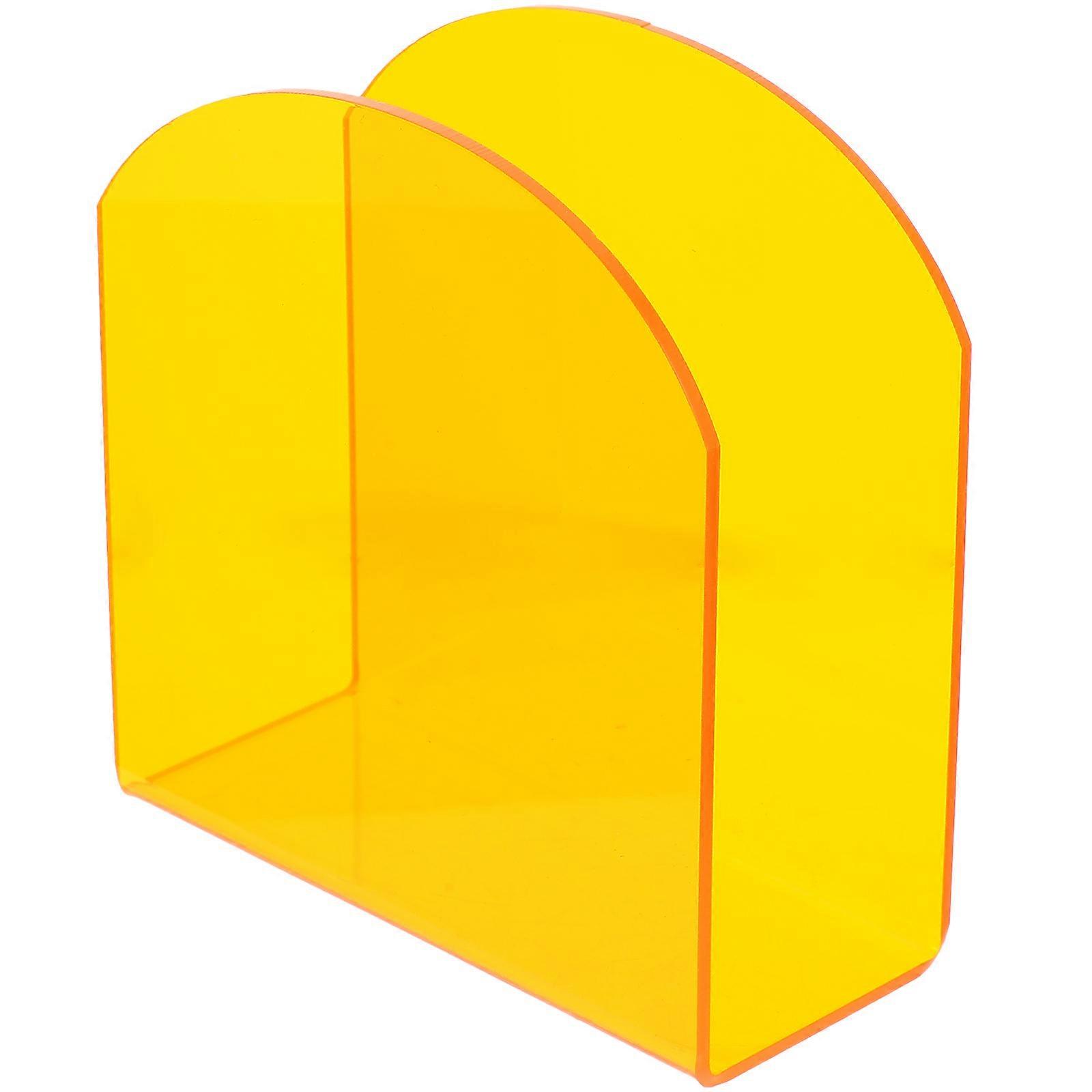 Tabletop Clear Tissue Storage Rack Desktop Acrylic Shaped Serviette Holder