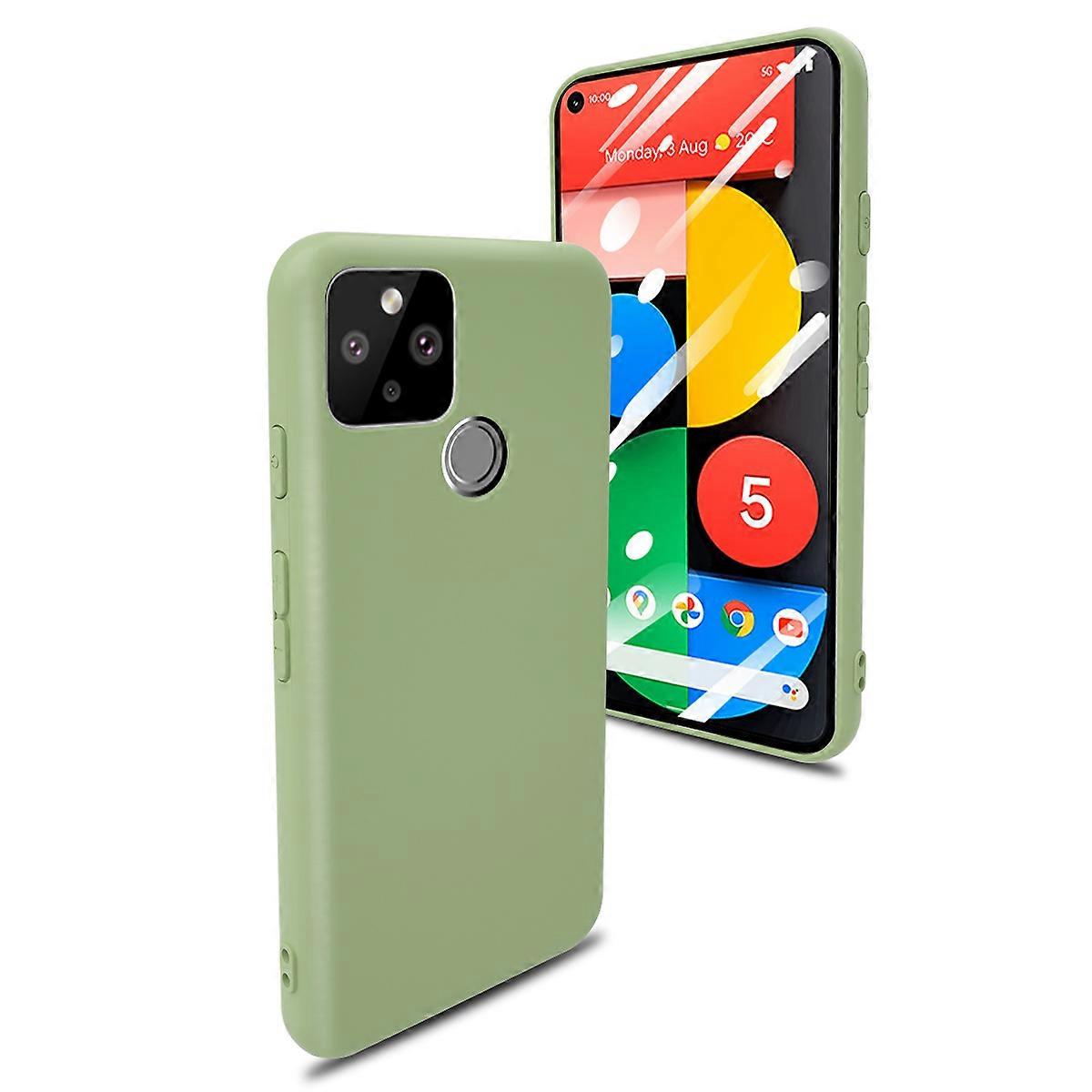 Silicone Phone Shell Compatible with Pixel 5 Cover with Lanyard