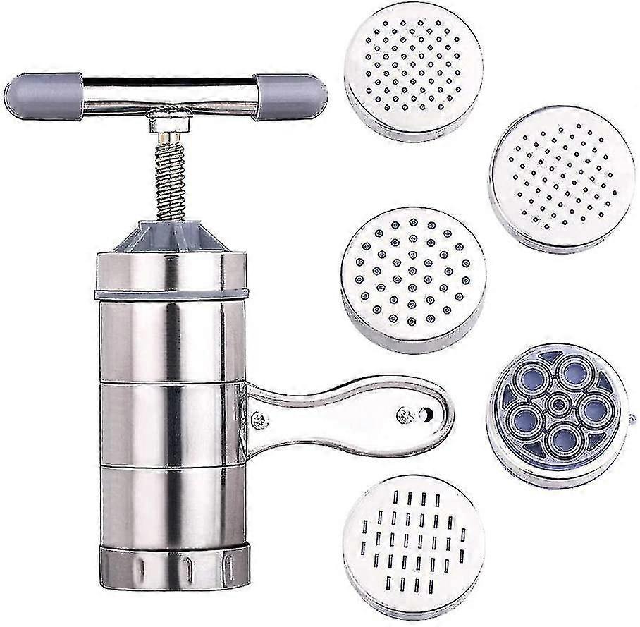 Manual Noodle Maker Stainless Steel Press Pasta Machine Crank Cutter Making Spaghetti