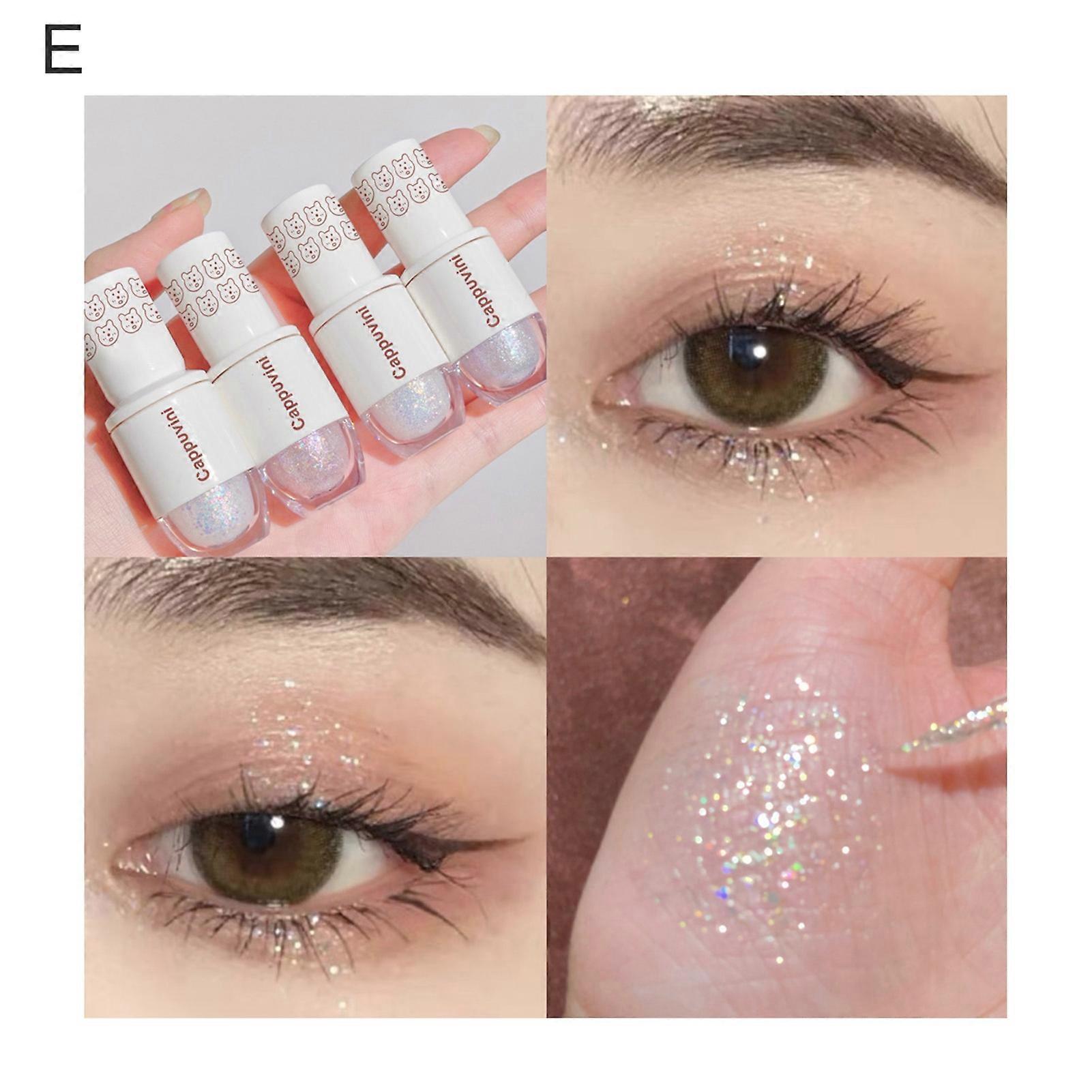 4g Eye Shadow Sparkling Exquisite Nice-looking Sequins Cosmetic Liquid Eyeshadow for Novice QinHai