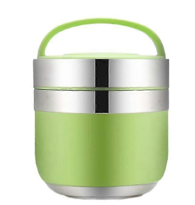Double Layer Thickened Stainless Lunch Box Insulation Lunch Box Student Lunch Box