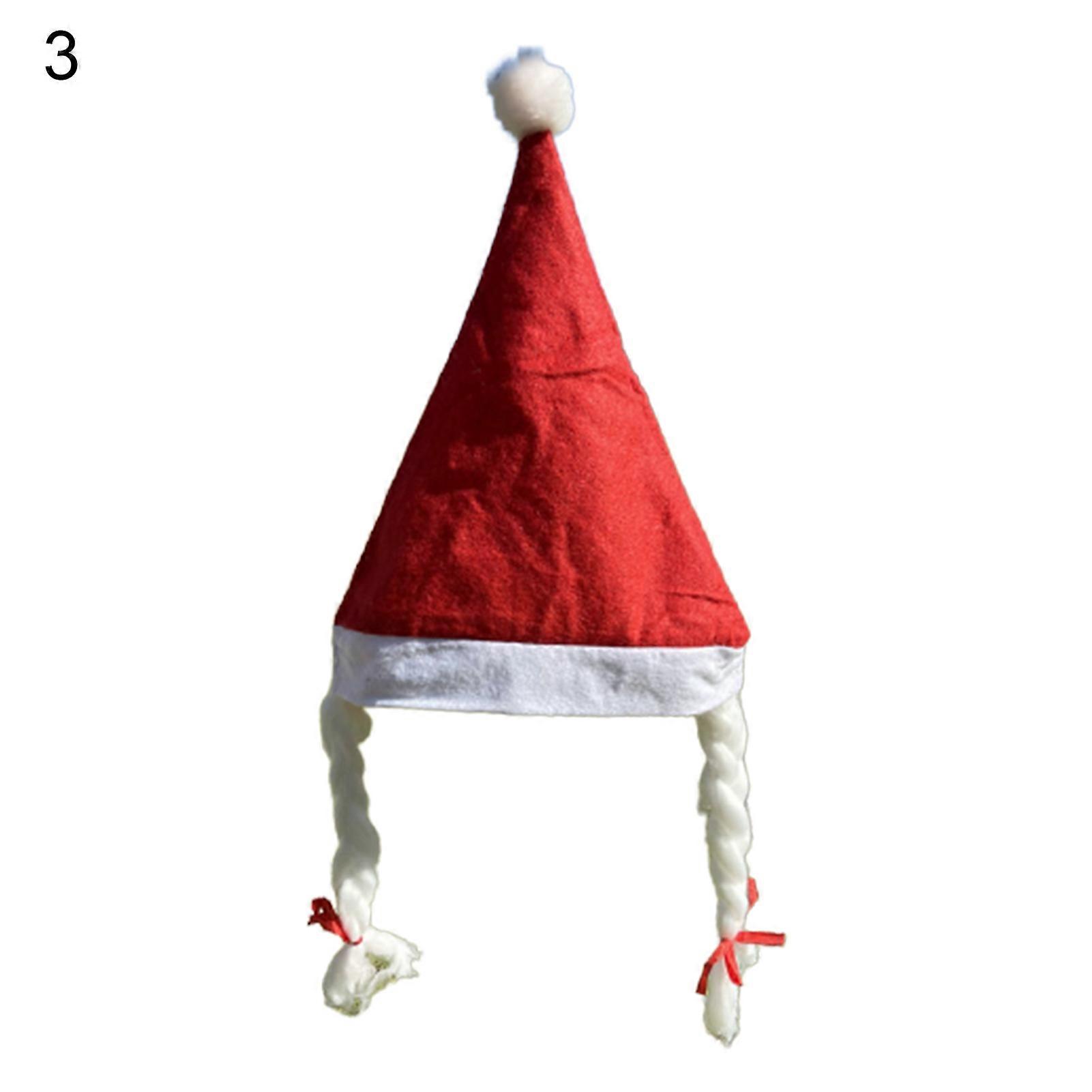 Christmas Hat Light up Luminous Creative Eye-catching Comfy Fadeless Xmas Cap for Party JIKAIX