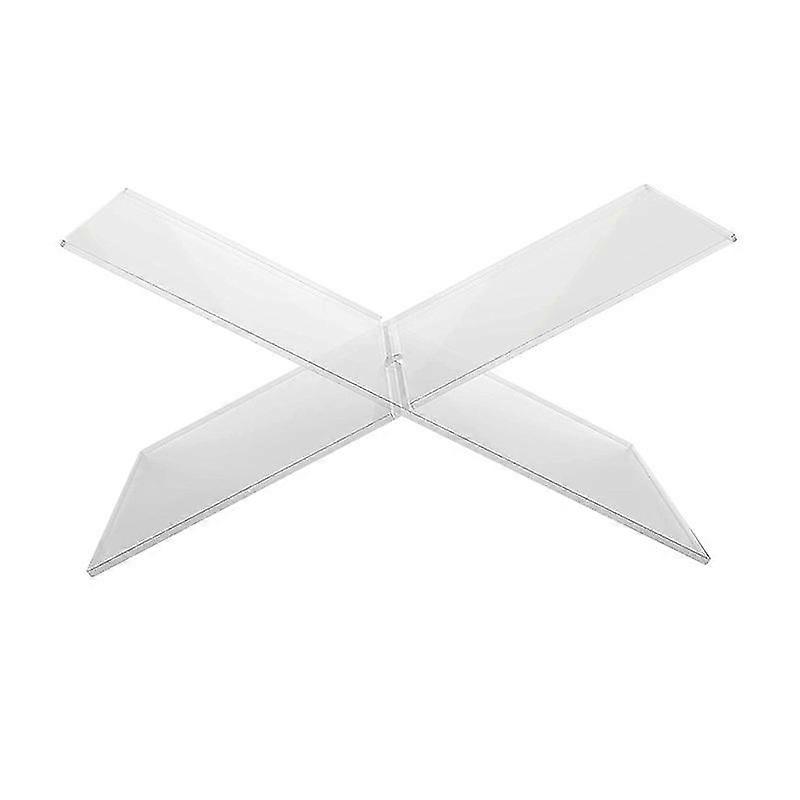 Foldable Bookshelf Book Display Stand, X Shaped Book Holder Stand Acrylic Clear Stand