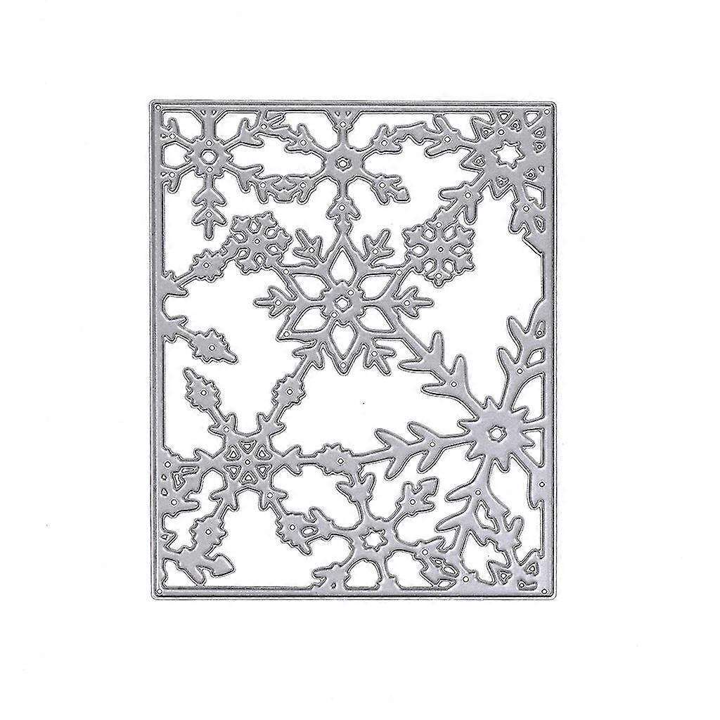Diy Snowflake Frame Cutting Dies Stencil Scrapbook Moulds Album Paper Embossing