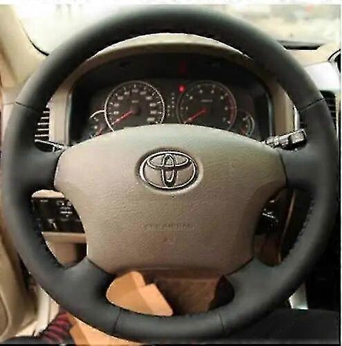 لتويوتا لاند كروزر برادو 120 لاند كروزر 100 لاند كروزر VXL125 تاكوما مخيط يدويا جلد طبيعي غطاء عجلة القيادة بوريس