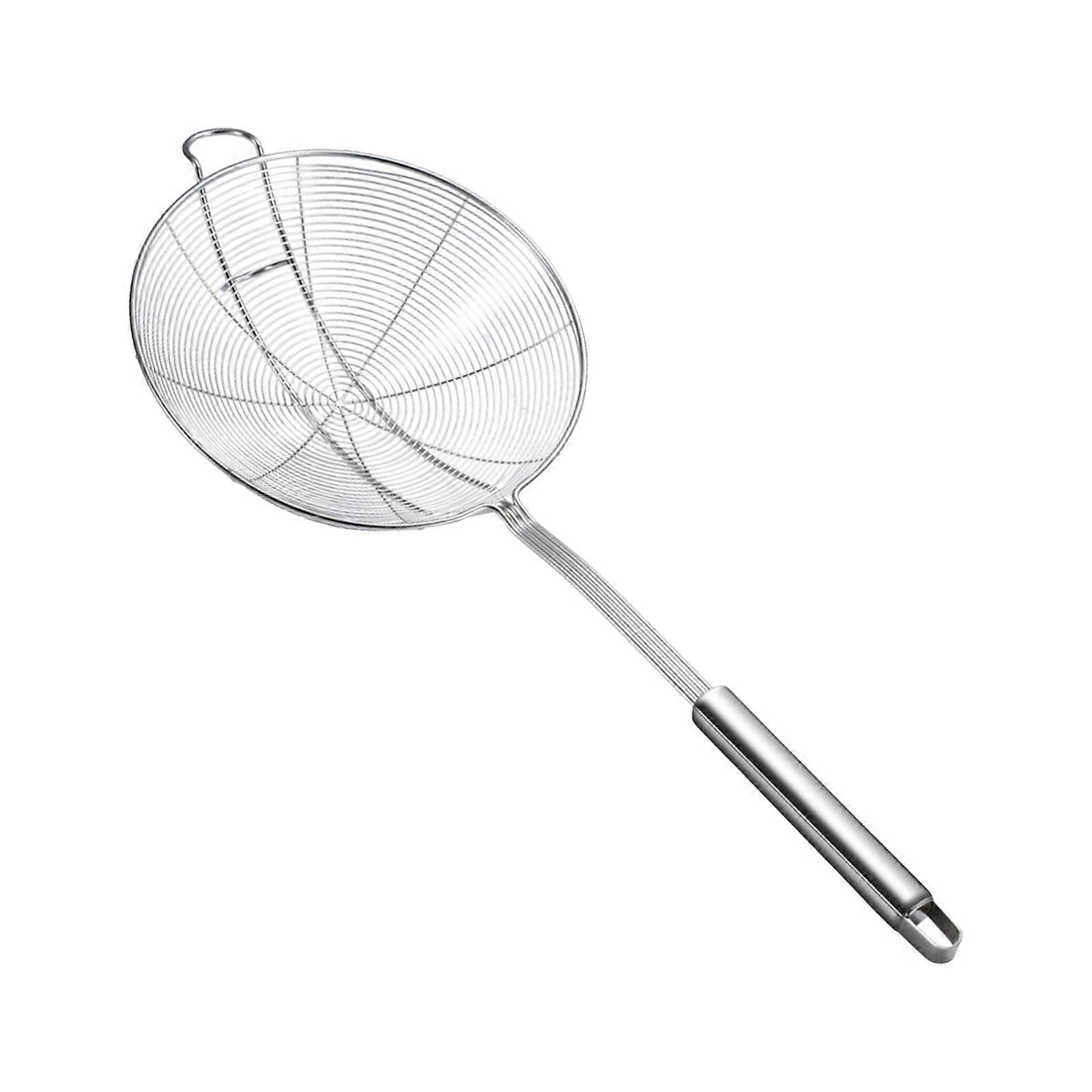 Hot Pot Filter Spoon Solid Spider Strainer Ladle Skimmer Stainless Steel Practical Creativity Silver Kitchenware
